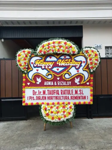 Papan Bunga Pernikahan balai komando